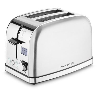 Philco PHTA 4010 silber / Toaster / 2 Toasts / 950 W