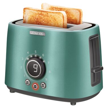 Sencor STS 6051GR türkis / Toaster / 1000W / 2 Schlitze
