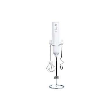 CHIATO LattePLAY weiß / Manueller Milchaufschäumer / USB-C-Aufladung