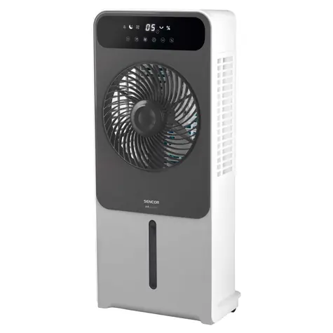 Sencor SFN 6014GY weiß / Luftkühler / 28W / 12 Geschwindigkeiten / Timer
