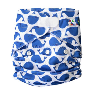 GaGa's Stoffwindel AIO Wal mit Klettverschluss