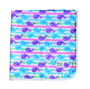 GaGa's Wickelauflage Bunte Wale