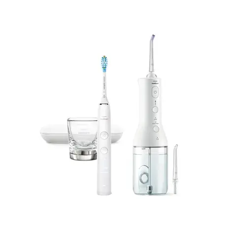 Philips Sonicare HX3886/41 weiß / Munddusche / 3 Intensitätsstufen / 250 ml
