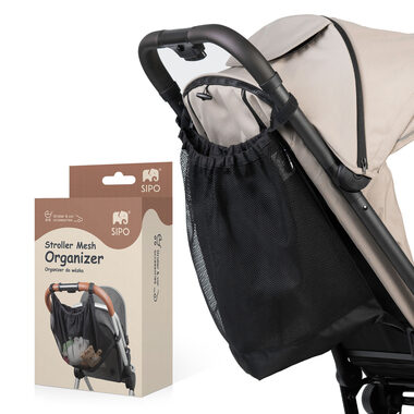 Sipo UNI Mesh Kinderwagentasche, Schwarz