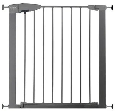 Munchkin - Easy Loc Babygitter silber mit 7 cm Verlängerung / bis 24 Monate