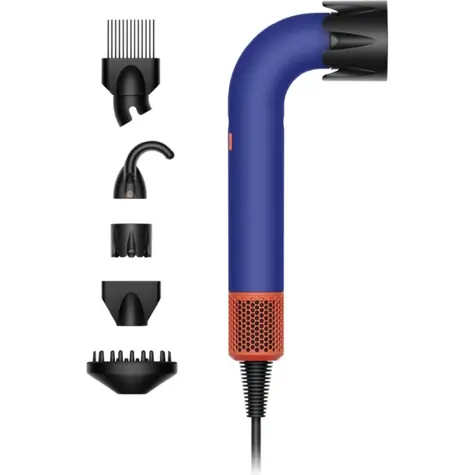 Dyson Supersonic R HD18 Haartrockner / 1.700 W / Diffusor. Magnetaufsätze mit RFID-Chips / Vincablau/ Topaz