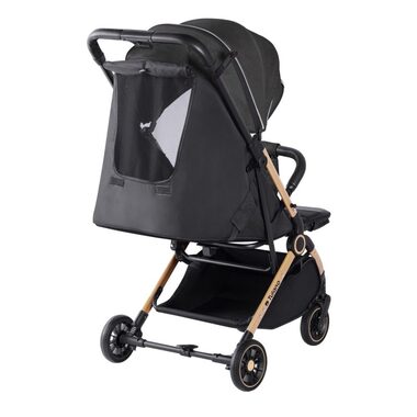 Tulano Milan 35 schwarz-gold / Faltbarer Kinderwagen / bis 4 Jahre / Tragkraft 22 kg