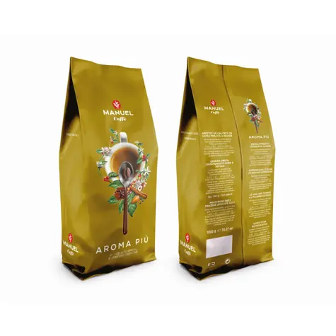 Manuel Caffé AROMA PIU 1 kg / Kaffeebohnen / 40 % Arabica & 60 % Robusta