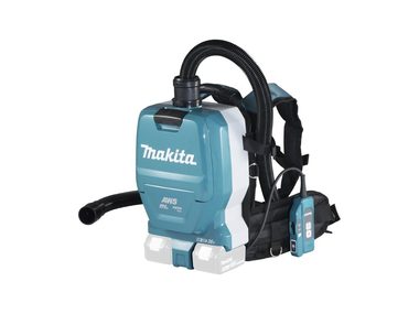 Bazar - Makita DVC265ZXU / Akku-Rucksackstaubsauger / 2x18V / 2 l / Betriebsdauer 140 min / HEPA / ohne Akku / Bazar