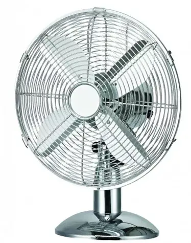 SOVIO FT30MC-5515 silber / Tischventilator / Metall / 30 cm / 3 Geschwindigkeitsstufen