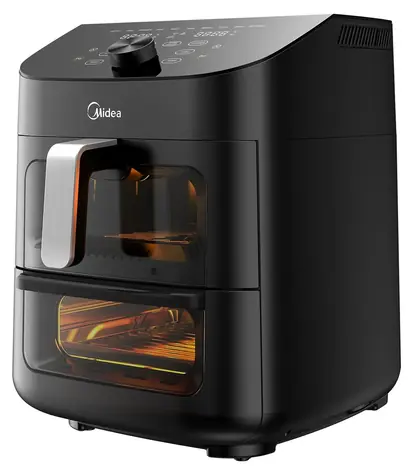 Midea MAD 1100 DADK schwarz / Heißluftfritteuse / 1000 W / Volumen 6 l
