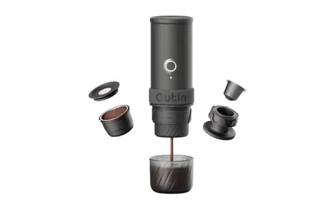 Outin Mino Tragbare elektrische Espressomaschine Space Grau / Tragbare Espressomaschine / 9000 mAh