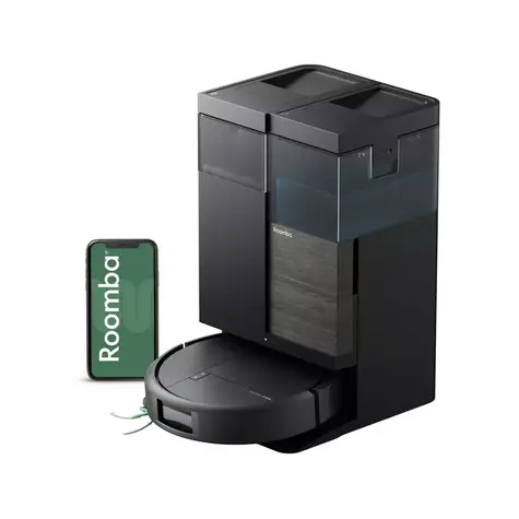 iRobot Roomba PLUS 575 Combo + AutoWash-Ladestation, schwarz / Saugroboter / WLAN / Staubsaugen & Wischen