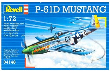 Revell P-51D MUSTANG / Plastikmodell / 1:72 / Anzahl Teile 34 / Altersempfehlung: ab 10 Jahren