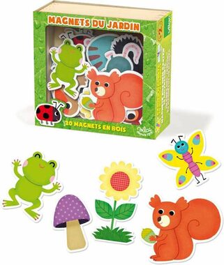 Vilac Holzmagnete Garten 20 Stück / ab 2 Jahren