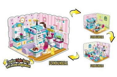 QMAN Unlimited ideas 4801 Mädchenzimmer 3 in 1 / ab 6 Jahren