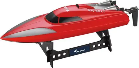 AMEWI Speedboot 7012 Rot / RC Boot / Fernbedienung / 2,4 GHz / Länge 460 mm