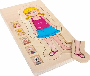 Small Foot Anatomiepuzzle aus Holz / ab 3 Jahren