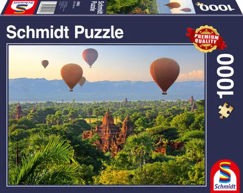 Schmidt Puzzle Heißluftballons über Mandalay / 1000 Teile / ab 12 Jahren