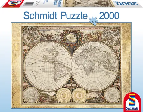 Schmidt Puzzle Historische Weltkarte / 2000 Teile / ab 12 Jahren