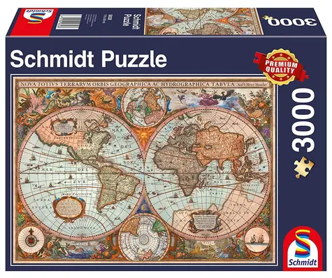 Schmidt Puzzle Historische Weltkarte / 3000 Teile / ab 12 Jahren
