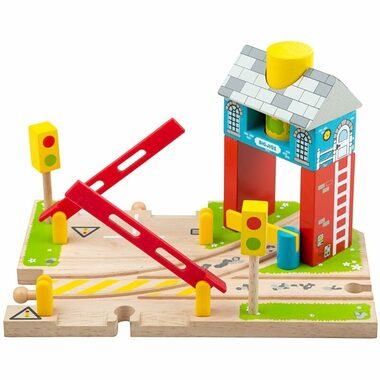 Bigjigs Rail Barriers mit Signal / ab 3 Jahren