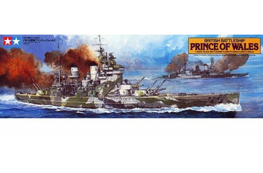 Tamiya 78011 Britisches Schlachtschiff Prince of Wales / Plastikmodell / 1:350