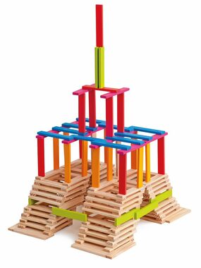 Woody Bausatz im Eimer natur/farbig - Emma, 200 Teile / ab 3 Jahren