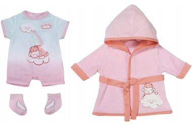 Zapf Creation Baby Annabell Bademantel und Schlafanzug - 43 cm / ab 3 Jahren
