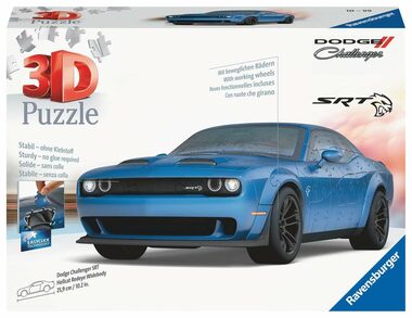 Ravensburger 3D Puzzle Dodge Challenger SRT Hellcat Widebody / 108 Teile / ab 10 Jahren