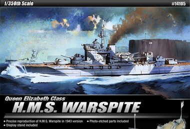 Academy 14105 HMS Warspite / Plastikmodell / 1:350