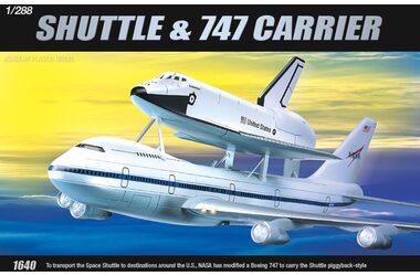 Academy 12708 Shuttle & 747 TRÄGER / Plastikmodell / 1:288