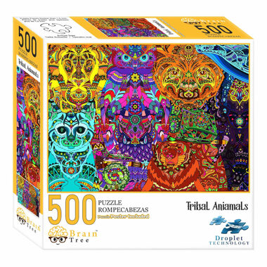 Brain Tree Puzzle Stammestiere - 500 Teile / ab 14 Jahren