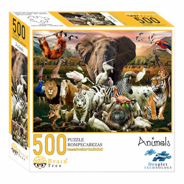 Brain Tree Puzzle Tiere - 500 Teile / ab 14 Jahren