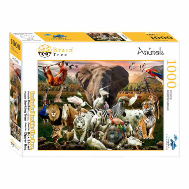 Brain Tree Puzzle Tiere - 1000 Teile / ab 14 Jahren