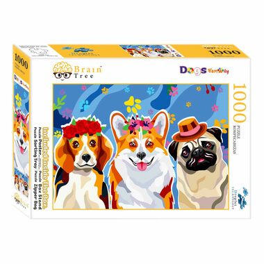 Brain Tree Puzzle Hundefamilie / 1000 Teile / ab 14 Jahren