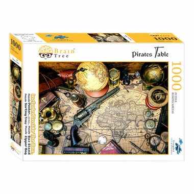 Brain Tree Puzzle Piratentisch / 1000 Teile / ab 14 Jahren