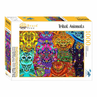 Brain Tree Puzzle Stammestiere - 1000 Teile / ab 14 Jahren