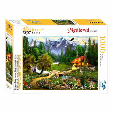 Brain Tree Puzzle Berghütte / 1000 Teile / ab 14 Jahren