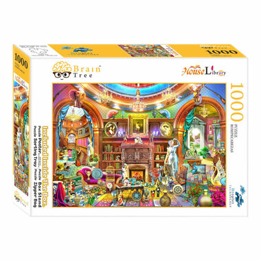 Brain Tree Puzzle Heimbibliothek / 1000 Teile / ab 14 Jahren