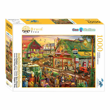Brain Tree Puzzle Tankstelle / 1000 Teile / ab 14 Jahren