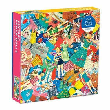Galison Puzzle Vintage Papierpuppen / 1000 Teile / ab 8 Jahren