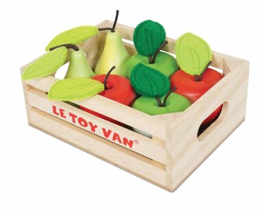 Le Toy Van Kiste mit Äpfeln und Birnen / ab 2 Jahren