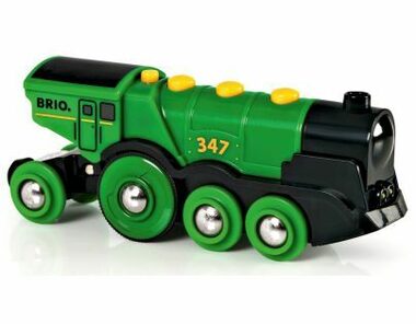 Brio Massive elektrische grüne Lokomotive mit Beleuchtung / ab 3 Jahren