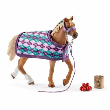 Schleich Horse Club 42360 Englisches Vollblut mit Decke / ab 5 Jahren