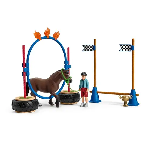 Schleich Farm WORLD 42482 Agility-Rennen für Ponys / ab 3 Jahren