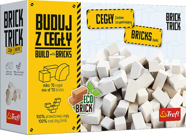 Trefl - Brick Trick Nachfüllbausteine weiß / Anzahl der Bausteine: 70 / ab 6 Jahren