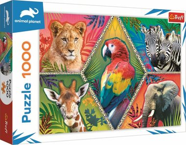 Trefl - Puzzle - Animal Planet: Exotische Tiere / 1000 Teile / 68,3 x 48 cm / ab 12 Jahren