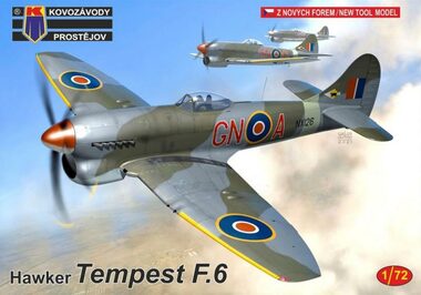 Kovozávody Prostějov Tempest F.6 / Plastikmodell / 1:72 / 65 Teile / ab 14 Jahren