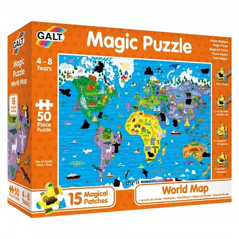 Galt Magic Puzzle - Weltkarte / ab 4 Jahren